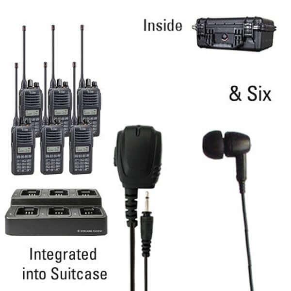 Icom IC-F2100D/F1100D iDAS Digital Portable Radio "Six Pack"-Icom-ICF21-11DT-6-EB-S