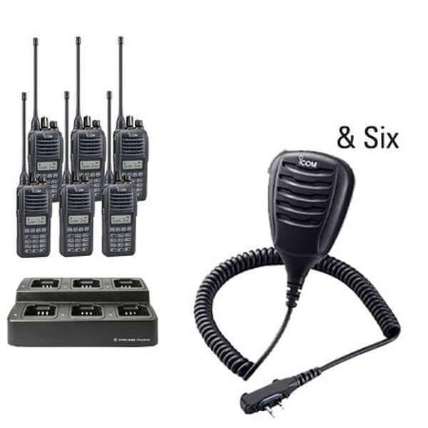 Icom IC-F2100D/F1100D iDAS Digital Portable Radio "Six Pack"-Icom-ICF21-11DT-6-168