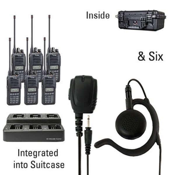 Icom IC-F2100D/F1100D iDAS Digital Portable Radio "Six Pack"-Icom-ICF21-11DT-6-EH-S