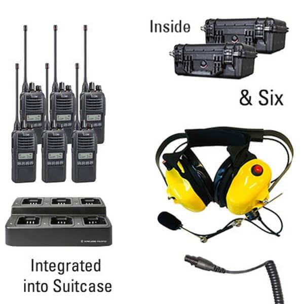 Icom IC-F2100D/F1100D iDAS Digital Portable Radio "Six Pack"-Icom-ICF21-11DS-6-SHD-S