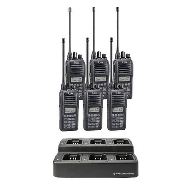 Icom IC-F2100D/F1100D iDAS Digital Portable Radio "Six Pack"-Icom-ICF21-11DT-6