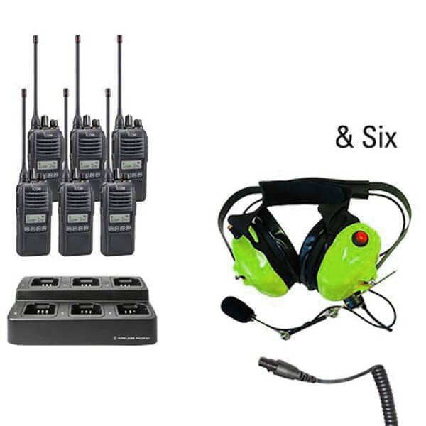 Icom IC - F2100D / IC - F1100D | IDAS Digital Two Way Radio Bundle Package - Icom - ICF21 - 11DS - 6 - SHD