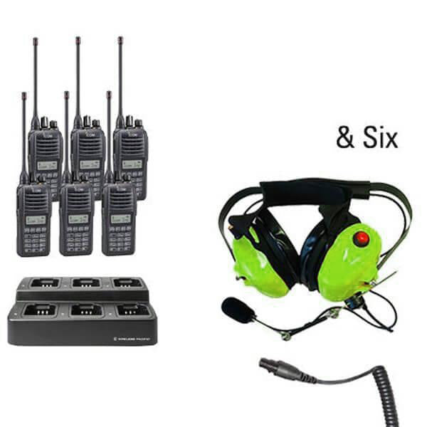 Icom IC - F2100D / IC - F1100D | IDAS Digital Two Way Radio Bundle Package - Icom - ICF21 - 11DT - 6 - SHD