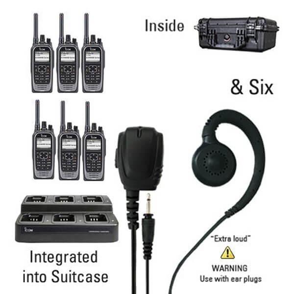 Icom IC - F4400D / F3400D NXDN IDAS Digital Two Way Radio Bundle Package - Icom - ICF44 - 34DT - 6 - TEH - S