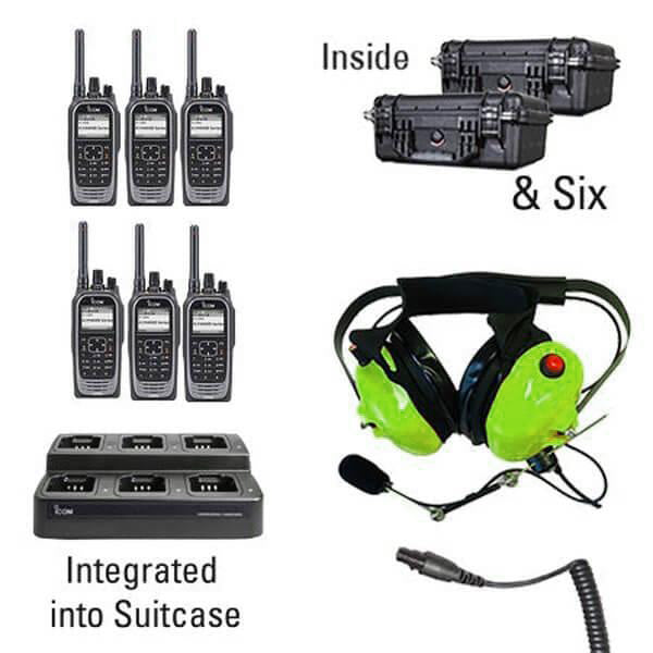 Icom IC - F4400D / F3400D NXDN IDAS Digital Two Way Radio Bundle Package - Icom - ICF44 - 34DT - 6 - SHD - S