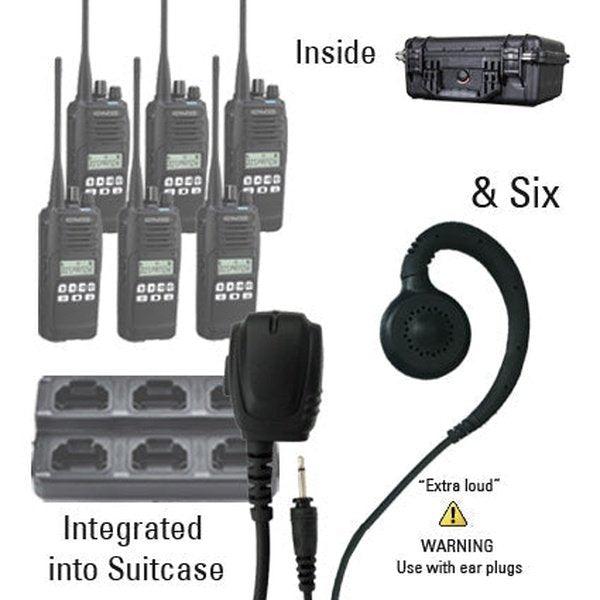 Kenwood NX - 1300 DMR / NXDN Two Way Radio Bundle Package - Kenwood - NX1300 - 6 - TEH - S