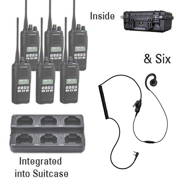 Kenwood NX - 1300 DMR / NXDN Two Way Radio Bundle Package - Kenwood - NX1300 - 6 - SSM - S