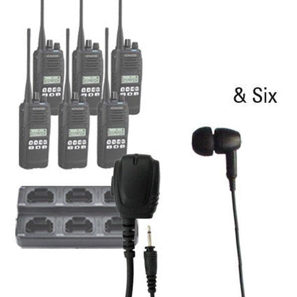Kenwood NX - 1300 DMR / NXDN Two Way Radio Bundle Package - Kenwood - NX1300 - 6 - EB