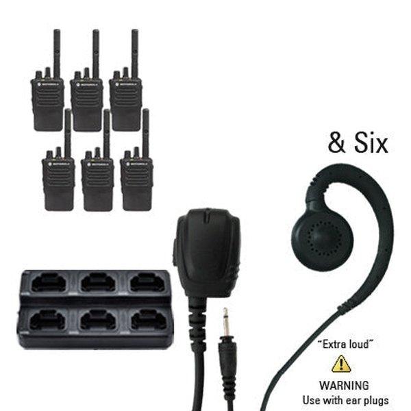 Motorola MotoTRBO Digital DP3441e DP4000e Radio Six Pack