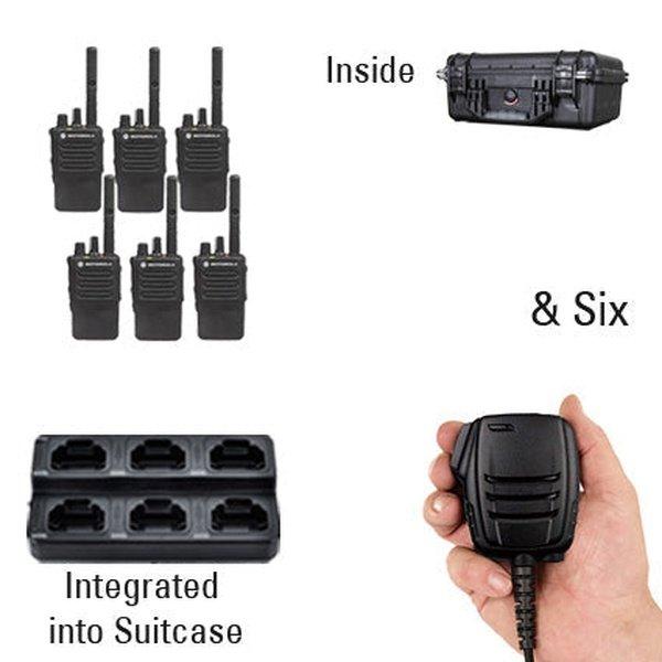Motorola MotoTRBO Digital DP3441e DP4000e Radio Six Pack