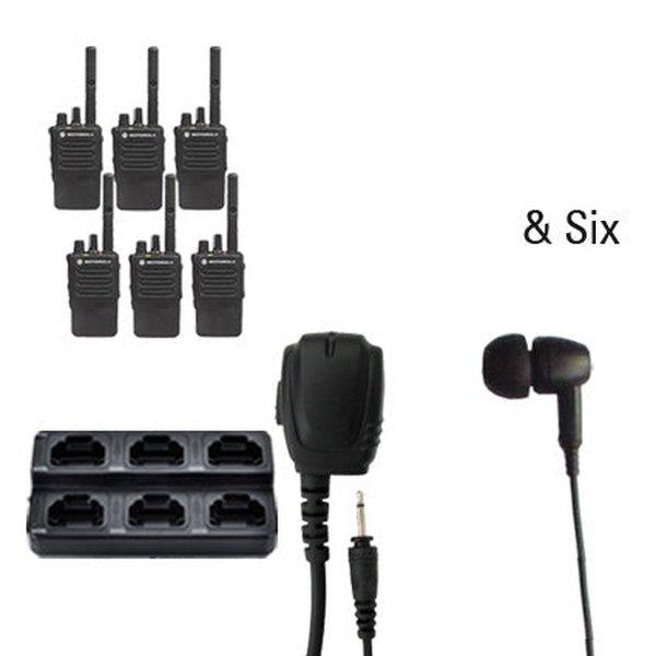 Motorola MotoTRBO Digital DP3441e DP4000e Radio Six Pack