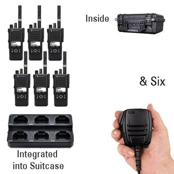 Motorola MotoTRBO Digital DP3441e DP4000e Radio Six Pack