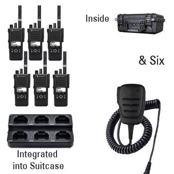 Motorola MotoTRBO Digital DP3441e DP4000e Radio Six Pack