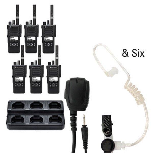 Motorola MotoTRBO Digital DP3441e DP4000e Radio Six Pack