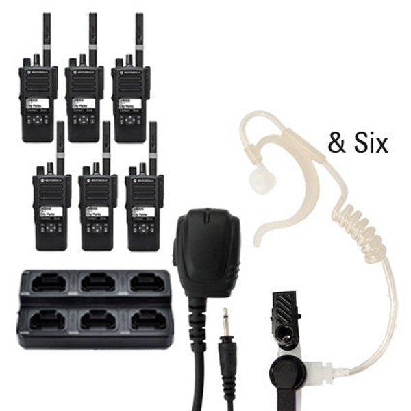 Motorola MotoTRBO Digital DP3441e DP4000e Radio Six Pack