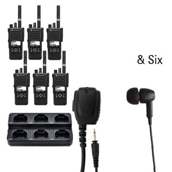 Motorola MotoTRBO Digital DP3441e DP4000e Radio Six Pack