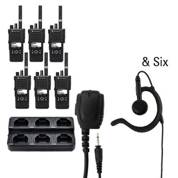 Motorola MotoTRBO Digital DP3441e DP4000e Radio Six Pack