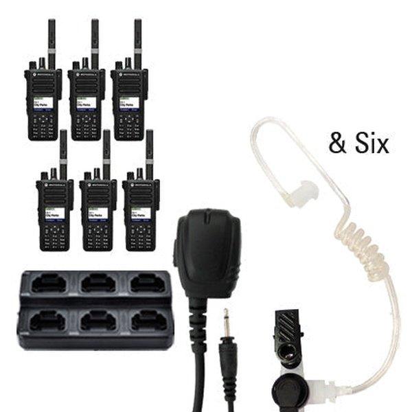 Motorola MotoTRBO Digital DP3441e DP4000e Radio Six Pack