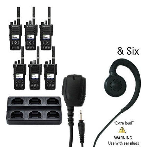 Motorola MotoTRBO Digital DP3441e DP4000e Radio Six Pack