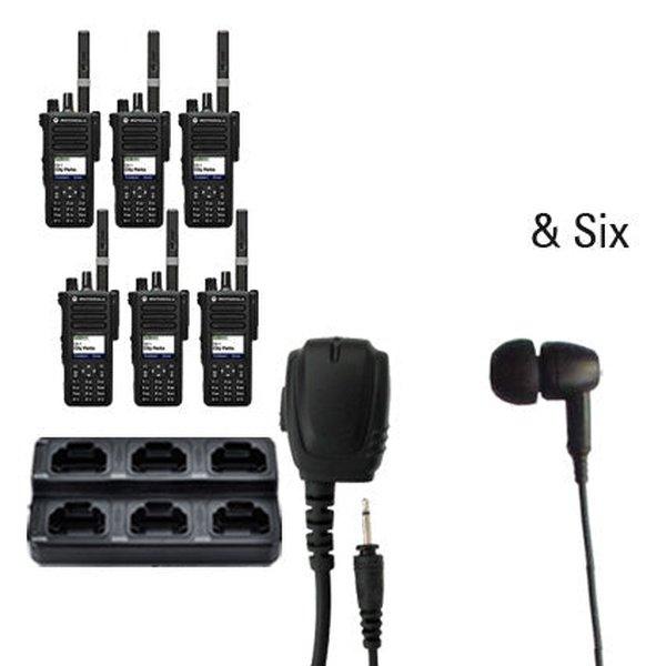 Motorola MotoTRBO Digital DP3441e DP4000e Radio Six Pack