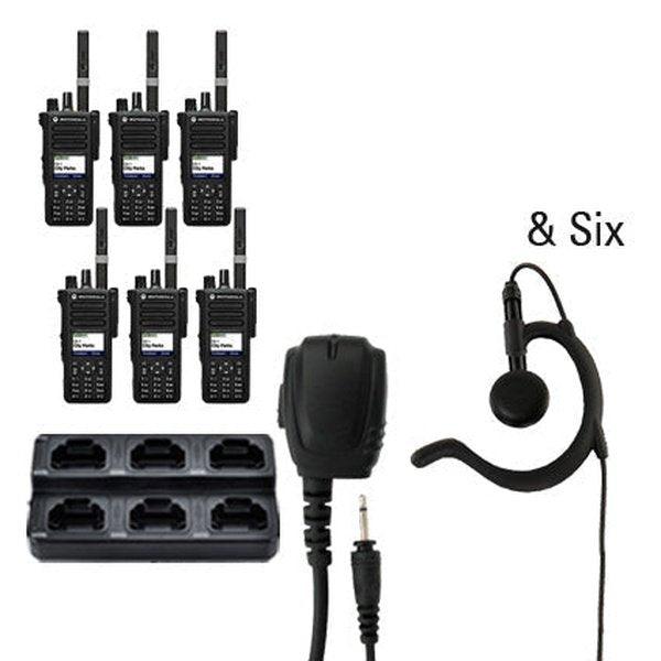 Motorola MotoTRBO Digital DP3441e DP4000e Radio Six Pack