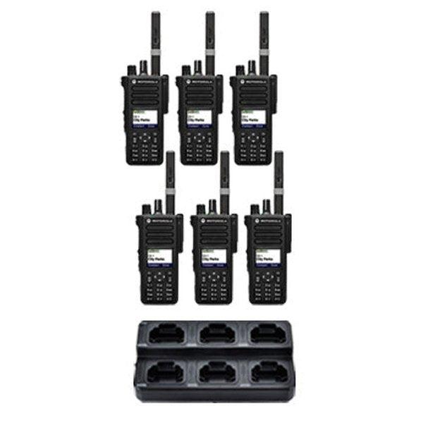 Motorola MotoTRBO Digital DP3441e DP4000e Radio Six Pack