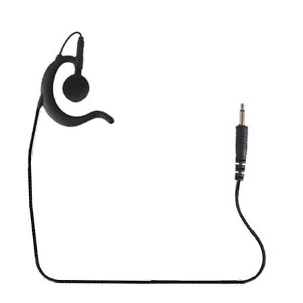 2.5mm 'Twist & Lock' - Black Earhook Earpiece for ITRQ Microphone System (WPBEH-TL)-Wireless Pacific-WPBEH-TL