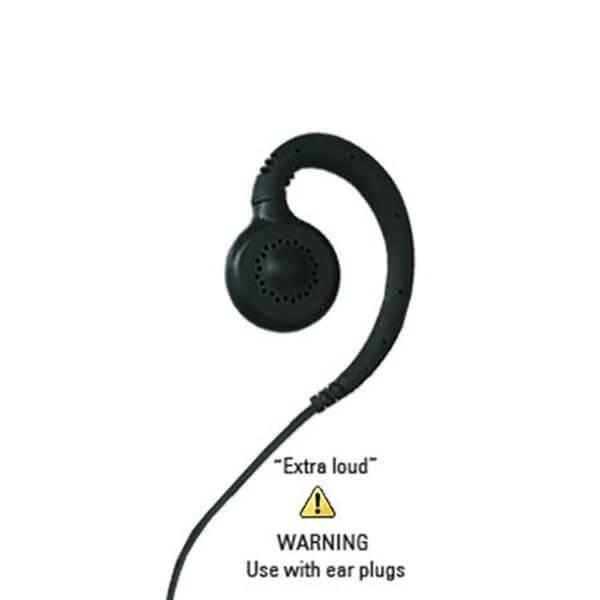2.5mm 'Twist & Lock' Black Extra Loud Earpiece for ITRQ Microphone System (WPLEH-TL)-Wireless Pacific-WPLEH-TL