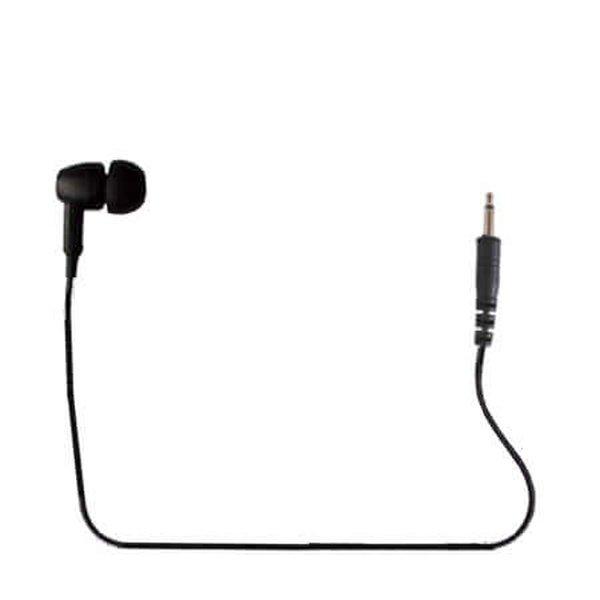 2.5mm 'Twist & Lock' Black 'High Noise Blocking' Earpiece for ITRQ (WPEB - TL) - Wireless Pacific - WPEB - TL