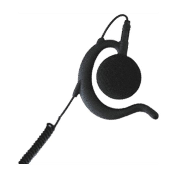 3.5mm Large Black Earhook, 'Police Style', 'Listen Only' Earpiece (WPEH)-Wireless Pacific-WPEH