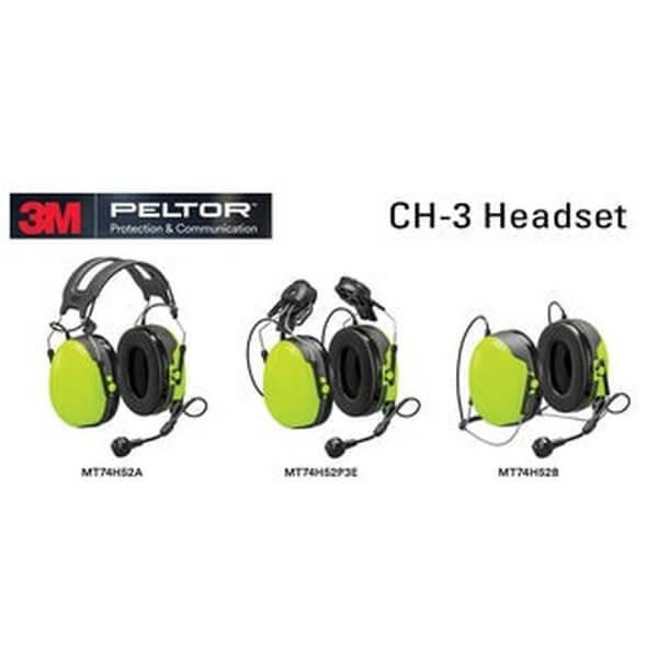 3M™ PELTOR™ MT74H52A - CH - 3 Headset with FLX2 socket (MT74H52A - 111) - Peltor - MT74H52A - 111
