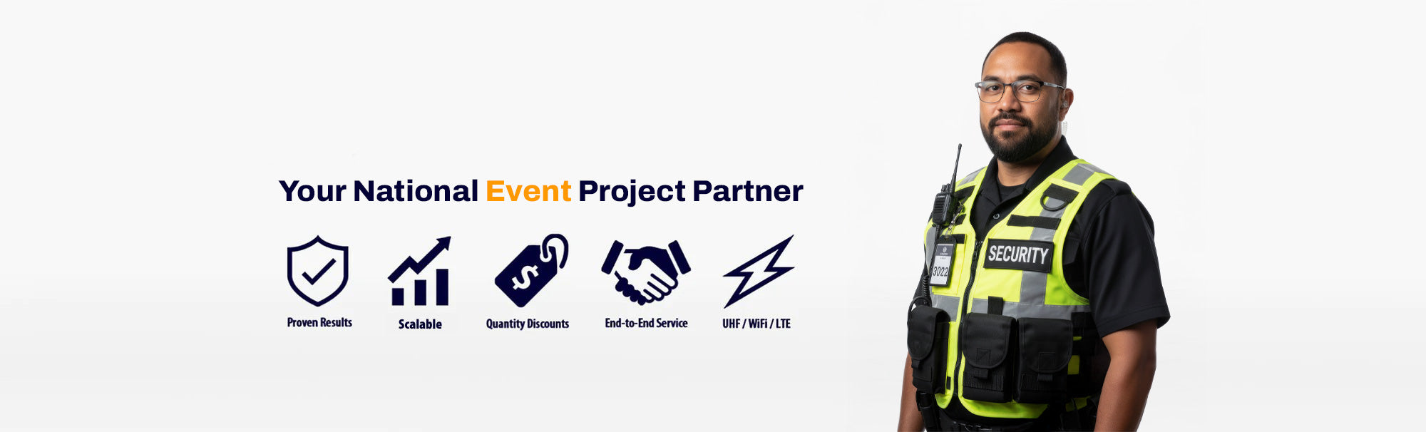 Shop two-way radios for event management and security.