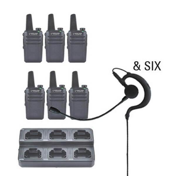 Go Pro DMR Digital / Analog Two Way Radio Bundle Package - Wireless Pacific - GPR - 6 - ULH - 8