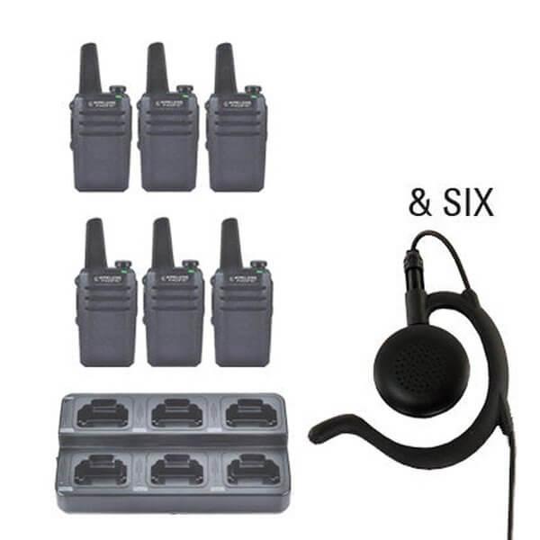 Go Pro DMR Digital / Analog Two Way Radio Bundle Package - Wireless Pacific - GPR - 6 - EH - 8