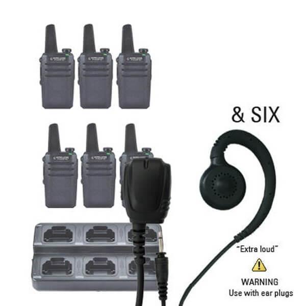 Go Pro™ DMR Digital Radio "Six Pack"-Wireless Pacific-GPR-6-LEH-8