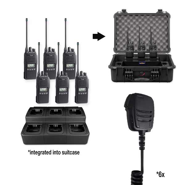 Icom IC - 41PRO UHF CB 80 Two Way Radio Bundle Package - Icom - IC41Pro-Bundle-WPWNC-I4W-GPP-41Pro