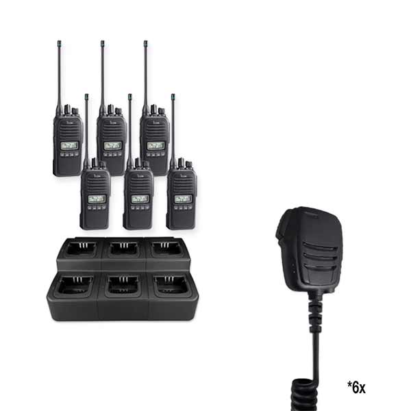 Icom IC - 41PRO UHF CB 80 Two Way Radio Bundle Package - Icom - IC41Pro-Bundle-WPWNC-I4W-WP6WC-41Pro