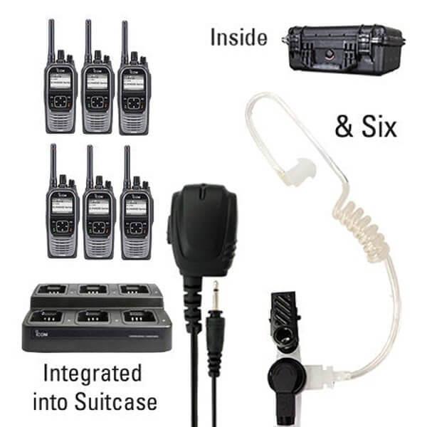 Icom IC-F4400D / F3400D NXDN iDAS Digital Portable Radio "Six Pack"-Icom-ICF44-34DS-6-TEP-S