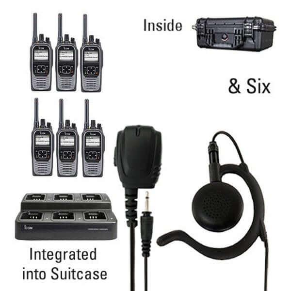 Icom IC-F4400D / F3400D NXDN iDAS Digital Portable Radio "Six Pack"-Icom-ICF44-34DS-6-EH-S