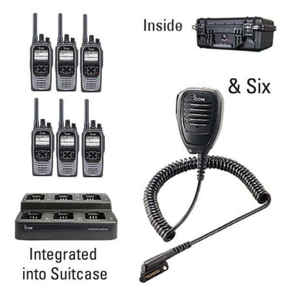 Icom IC-F4400D / F3400D NXDN iDAS Digital Portable Radio "Six Pack"-Icom-ICF44-34DS-6-168-S