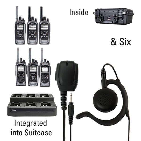 Icom IC-F4400D / F3400D NXDN iDAS Digital Portable Radio "Six Pack"-Icom-ICF44-34DT-6-EH-S