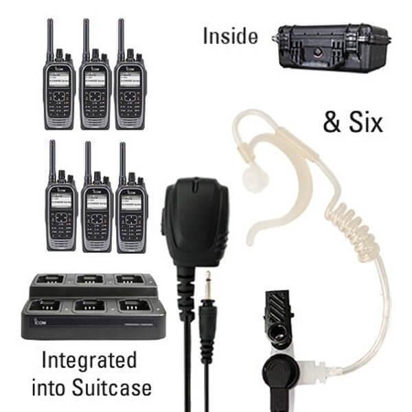 Icom IC-F4400D / F3400D NXDN iDAS Digital Portable Radio "Six Pack"-Icom-ICF44-34DT-6-TEH-S