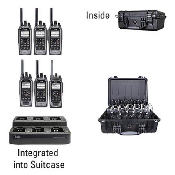 Icom IC-F4400D / F3400D NXDN iDAS Digital Portable Radio "Six Pack"-Icom-ICF44-34DT-6-S