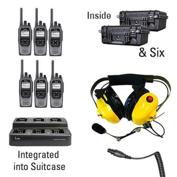Icom IC-F4400D / F3400D NXDN iDAS Digital Portable Radio "Six Pack"-Icom-ICF44-34DS-6-SHD-S