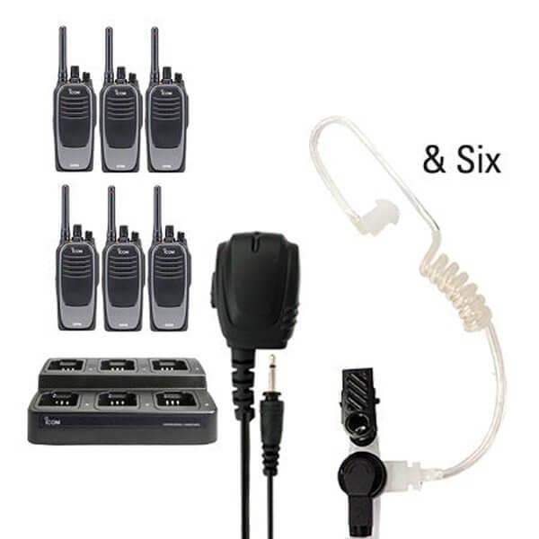 Icom IC-F4400D / F3400D NXDN iDAS Digital Portable Radio "Six Pack"-Icom-ICF44-34DS-6