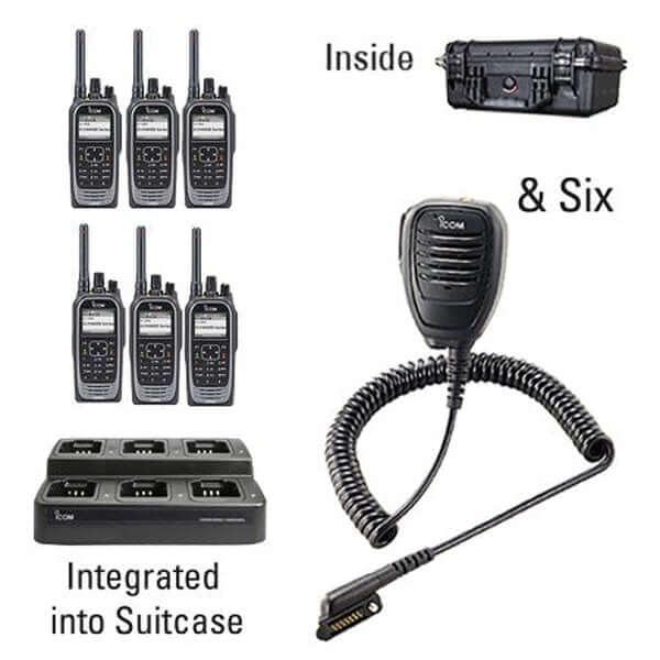Icom IC-F4400D / F3400D NXDN iDAS Digital Portable Radio "Six Pack"-Icom-ICF44-34DT-6-168-S