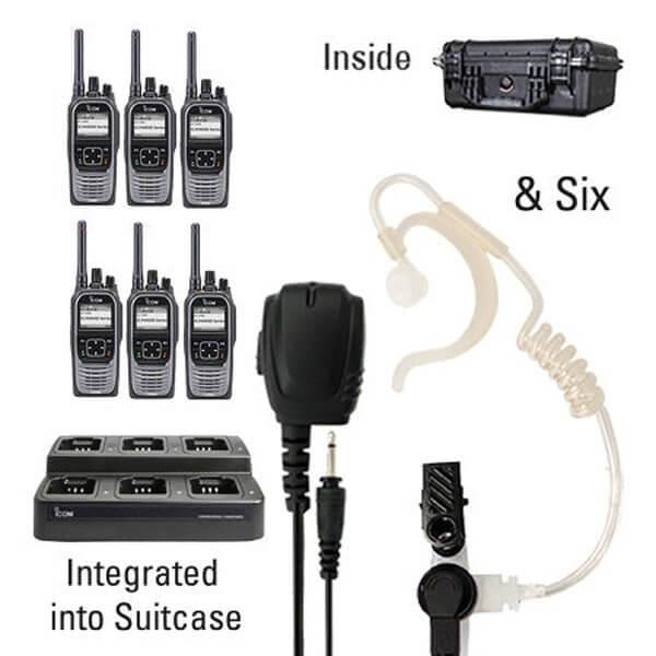 Icom IC-F4400D / F3400D NXDN iDAS Digital Portable Radio "Six Pack"-Icom-ICF44-34DS-6-TEH-S