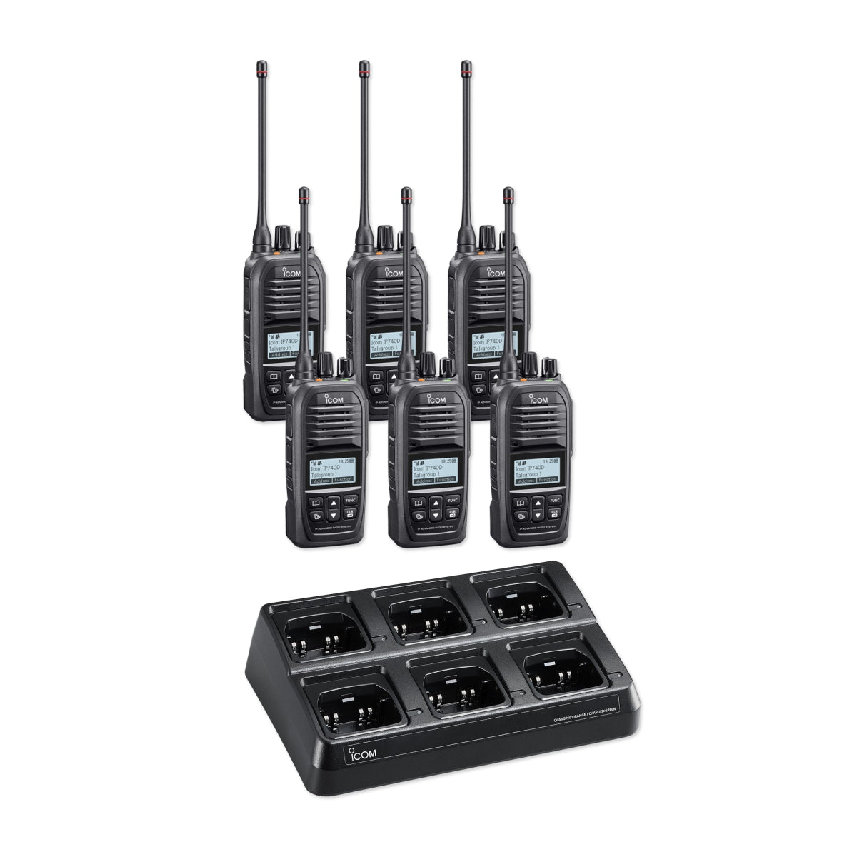 Icom IP740D Hybrid UHF / LTE Two Way Radio - Rapid Deployment Pack - Icom - 