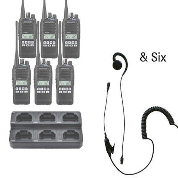 Kenwood NX - 1300 DMR / NXDN Two Way Radio Bundle Package - Kenwood - NX1300 - 6