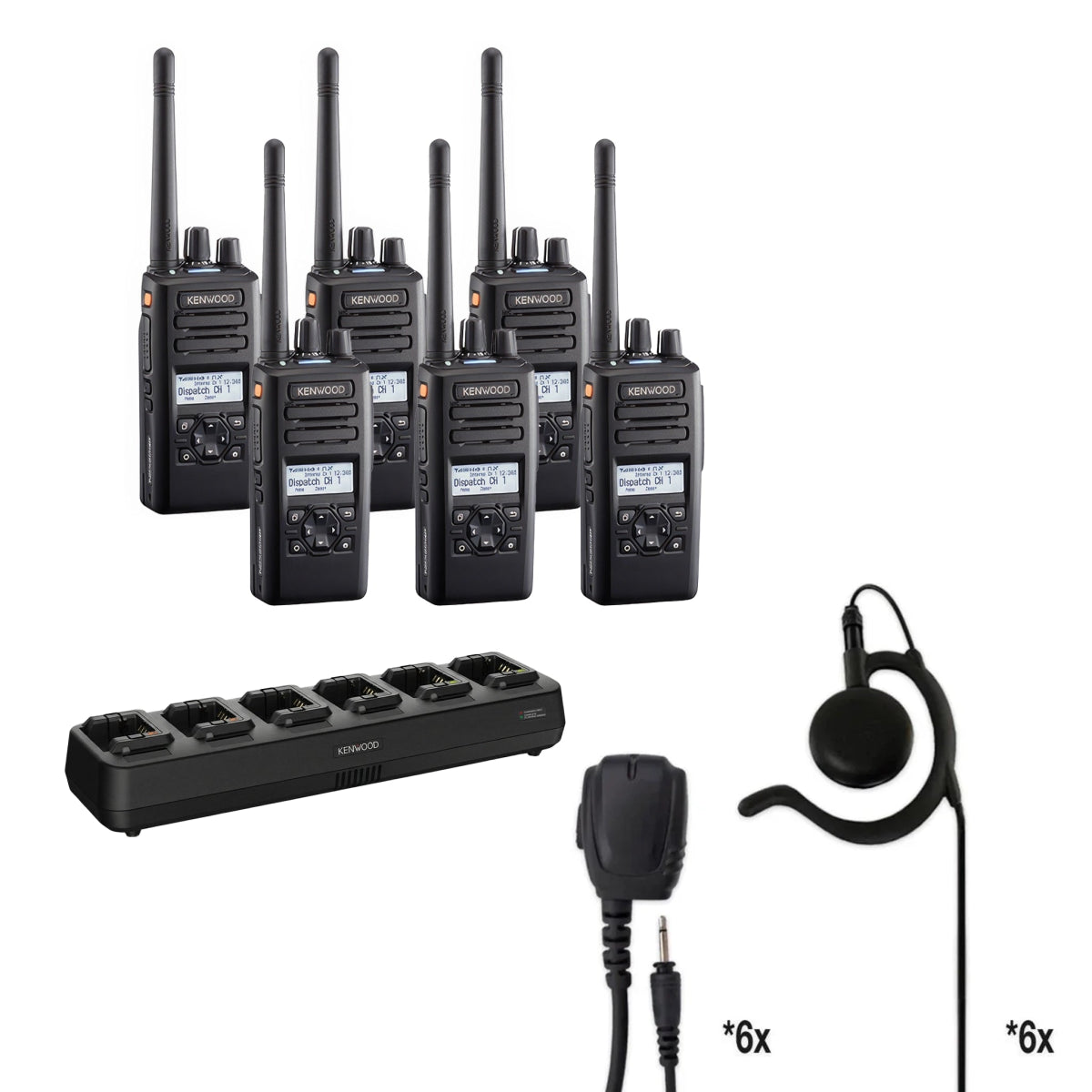 Kenwood NX - 3320 (NX - 3000 Series) UHF Two Way Radio | Bundle Package - Kenwood - NX-3320K2-WPITRQ-K-WPEH-TL-KSC-526.PC.BDL-Programming(Match)